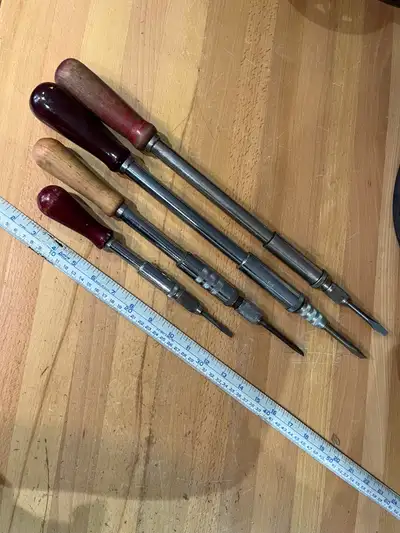 Vintage Ratchet Screwdrivers, Yankee, General, Hoppe, Craftsman, View more