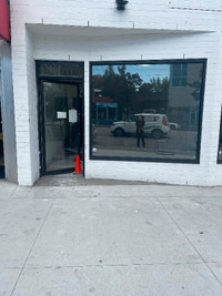 550sqf storefront with 1150sqf basement available