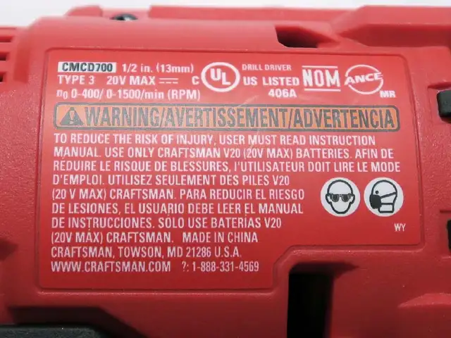 Craftsman cordless drill kit in Power Tools in Edmundston - Image 3