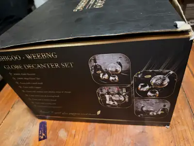 Brand New Globe Whiskey Decanter Set  , View more