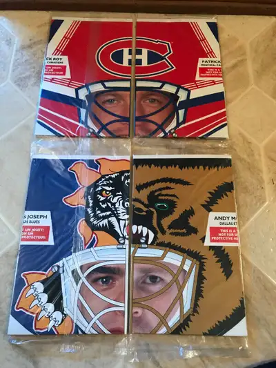 NHL board Goalie Mask Patrick Roy Andy Moog, View more