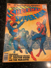 Superman and Spiderman Marvel Treasury Edition 28 1981 -see pics