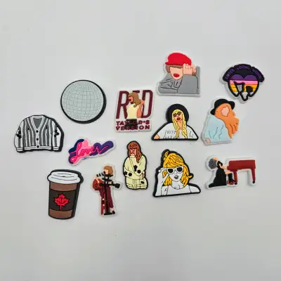 Female Singer Coffee Piano Guitar Girl Rubber Charms Lot Of 13 R, View more