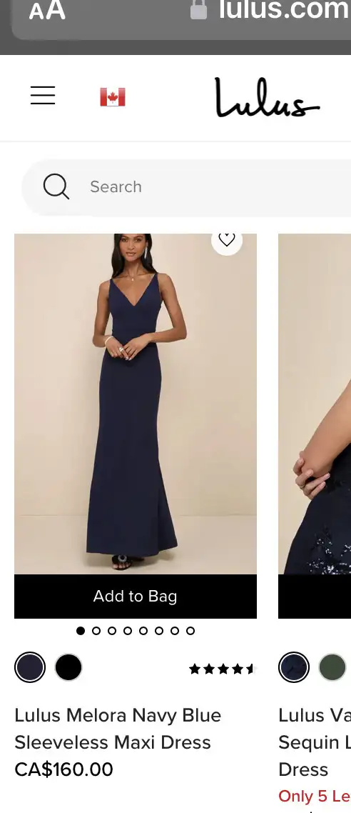 Lulu’s navy blue long gown maxi dress XS in Women's - Dresses & Skirts in City of Toronto - Image 2