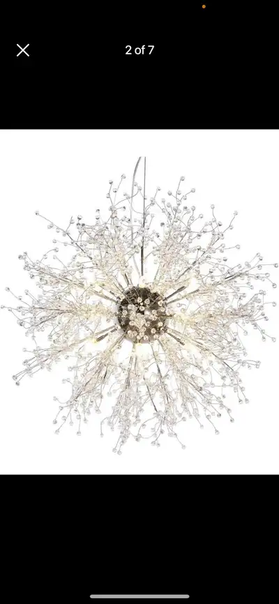 Firework LED Light Stainless Steel Crystal Pendant Lighting Ceil, View more