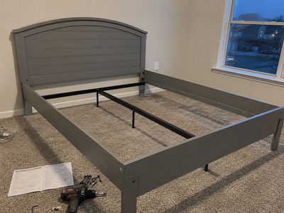 New Wooden Bed Frame-Queen/Double/Single-All Colors-Free GTA, View more