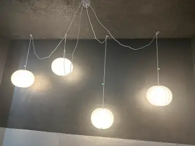 Selling a set of 4 IKEA brand Melodi pendant light fixtures, each equipped with a standard wall plug...