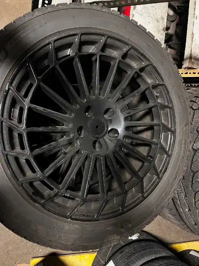 Items in new condition. Stored in heated storage facility. Rims are Art Replica 284. 5x112 is the bo...