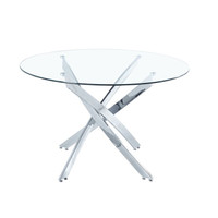 New!! Unused!! Modern Glass/Metal Coffee Table