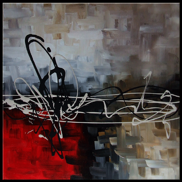 Melody 30”x30” Original Art Hand-Painted Abstract Painting in Home Décor & Accents in Saskatoon - Image 4