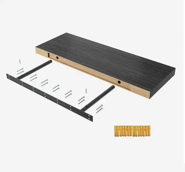 JPND Floating Shelf, Set of 3 Wall Shelves, 24” W x 12.75”D x 2  in Home Décor & Accents in Markham / York Region - Image 7