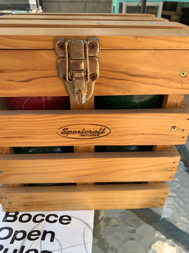 Bocce Ball Set Sportscraft wooden crate Toys & Games Lethbridge