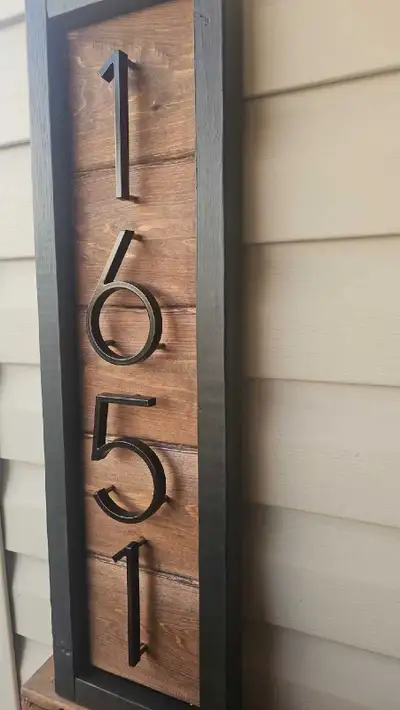 Custom Cedar Address Signs, View more