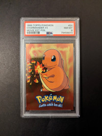 Charmander PSA 8 Topps Foil Card Pokemon