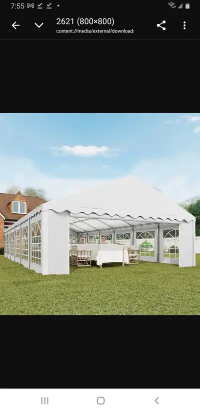 We have heavy-duty industrial grade tents for sale 20x20ft 32x17ft 20x40ft and many more sizes picku...