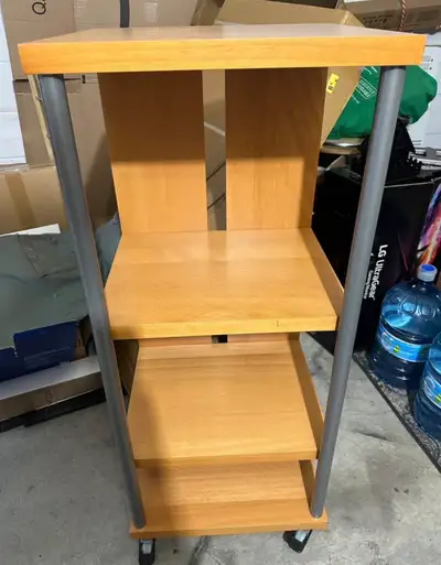 Ikea Journalist Shelving Unit Assembled 4-Shelf Multimedia Stora, View more