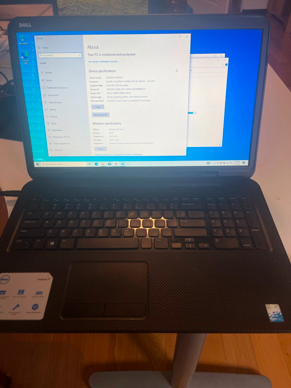 Dell Inspiron 17 3737 Laptop in Laptops in Oshawa / Durham Region