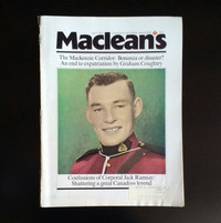 Vintage July 1972 Maclean's Magazine Conscience of a Good RCMP