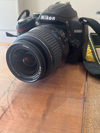 Nikon d3000 DSLR + 18-55mm lens