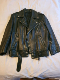 Genuine Leather women's custom made biker  jacket 