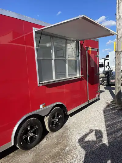 12' Food Trailer. Includes A/C Grey Water Clear Water All Electric ventless equipment, No need for a...