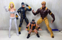 Marvel Legends Sabertooth, Emma Frost, Cyclops - Puck BAF wave