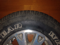 Summer tires on rims Goodyear Wrangler