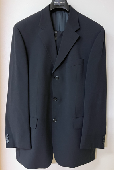 Baumler Suit Men Size 40/34 Regular Cut Black Stretch 60% Wool, View more