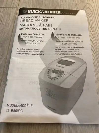 Black & Decker bread maker, brand new, View more