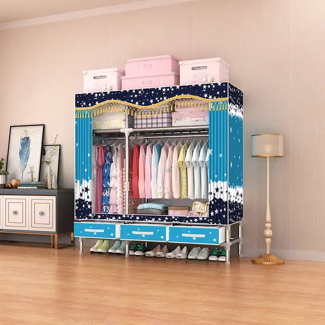1.25M 25MM Steel Pipes Drawer-Style Wardrobe Portable Closet in Dressers & Wardrobes in Oakville / Halton Region - Image 4