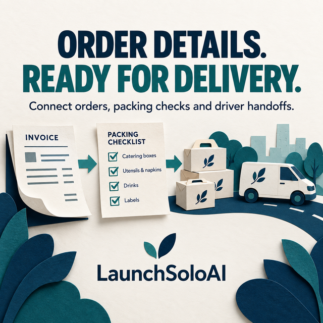 Connect Orders, Packing Checks and Delivery Handoffs