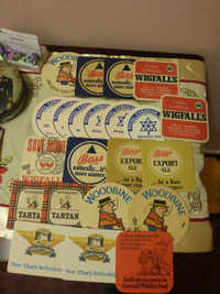 Beer Mats - Vintage - Lot of 22 - Most are English in Origin