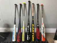 Used composite youth baseball bats