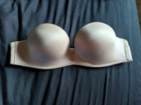 Victoria's Secret Beige Padded Strapless Bra (32A)