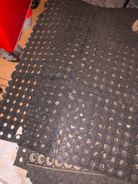 Rubber Flooring/Mats Gym Garage Material 75 Square Feet