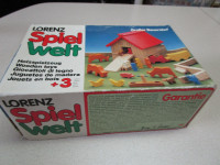 vintage made in west Germany wooden Big barn play set
