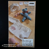 Knitting & Crochet from Simplicity 0488 Baby Layette pattern