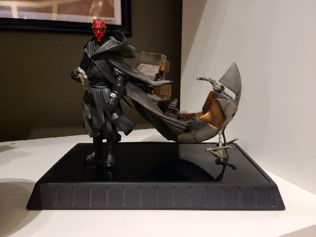 Star Wars Gentle Giant Darth Maul Bloodfin Maquette Speeder Bike in Arts & Collectibles in Calgary