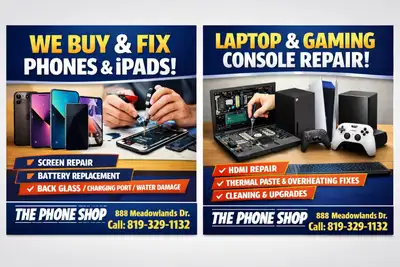 We Buy & Fix Phones, iPads, Laptops & Gaming Consoles – The Phon, View more