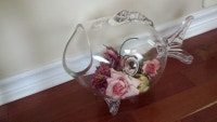  Clear glass fish bowl for decoration