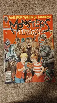 Good copy 1989 MONSTERS ATTACK Horror Magazine #1 - Frankenstein