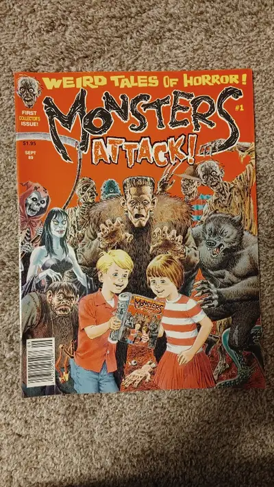 Good copy 1989 MONSTERS ATTACK Horror Magazine #1 - Frankenstein, View more