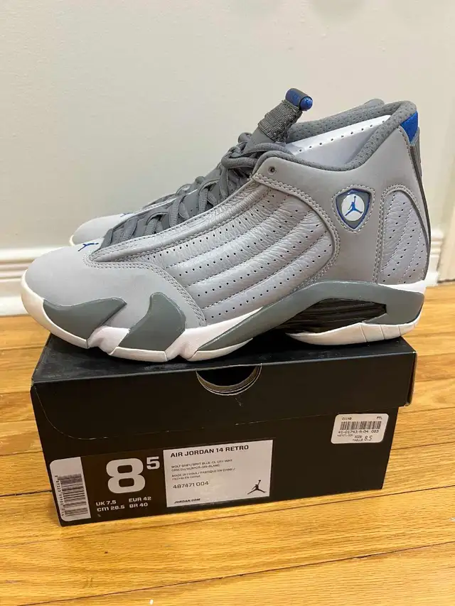 Air Jordan 14 Retro Wolf Grey