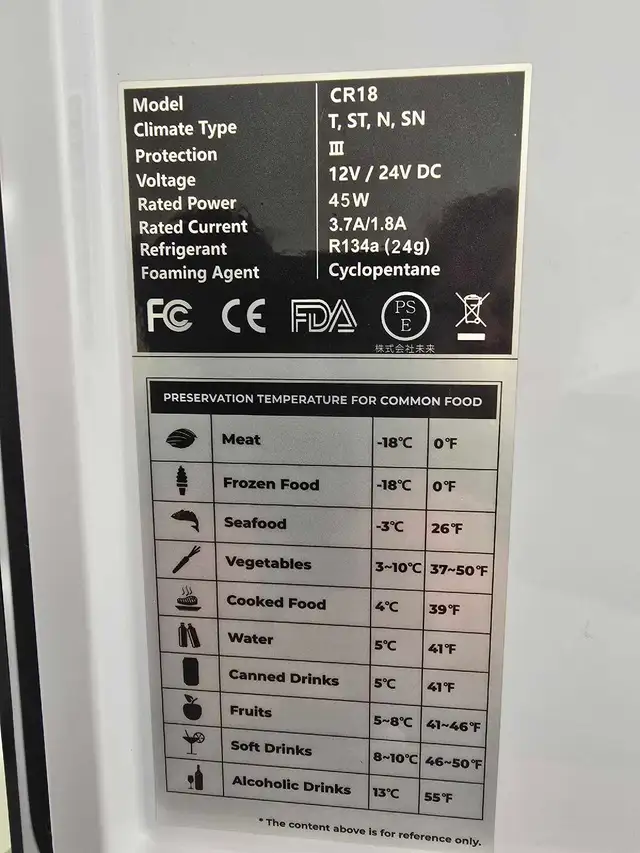 New Refrigerator in box / F40C4TMP 12V/ refrigerator boasts  in Refrigerators in Barrie - Image 11