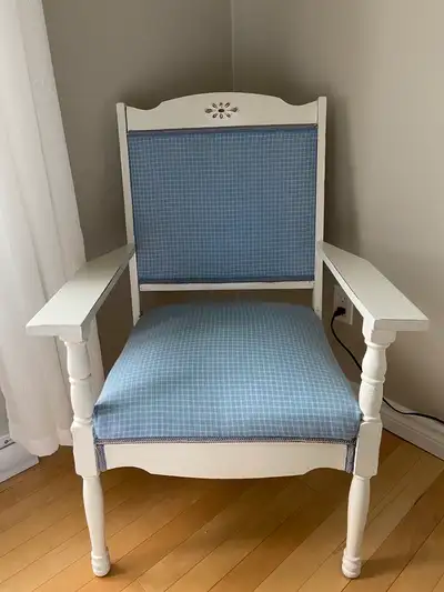 Chair painted with White Chalk Paint, View more