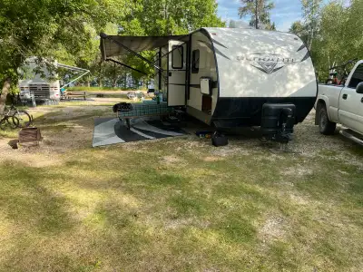 2016 Open Range Ultra Light Travel Trailer for rent. Can be easily towed by a truck or larger SUV. E...
