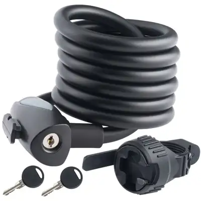 Bike Heavy Duty keyed cable lock Cadenas antivol vélo, View more