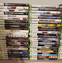 Assorted xbox, 360 games for sale