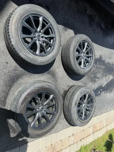 Clean Set of 4 Rims & Tires – Ready to Go Selling a full set of 4 rims with tires. Great upgrade or...