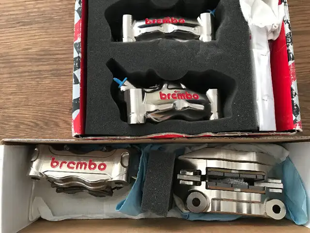 Brembo Race Calipers HP GP4 RX 100mm Radial Billet Nickel Plated in Other in Barrie - Image 7